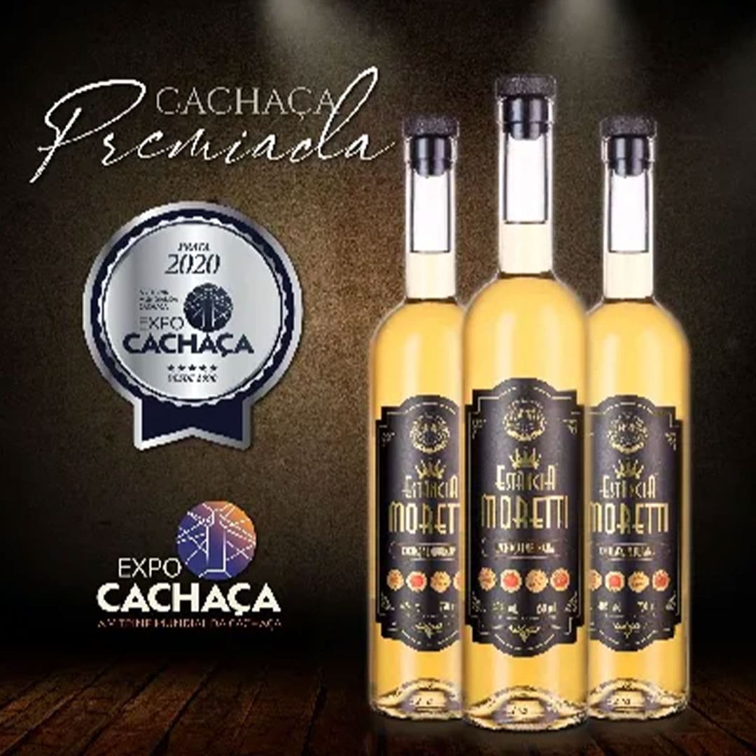 Cachaça Estância Moretti é premiada na ExpoCachaça 2020