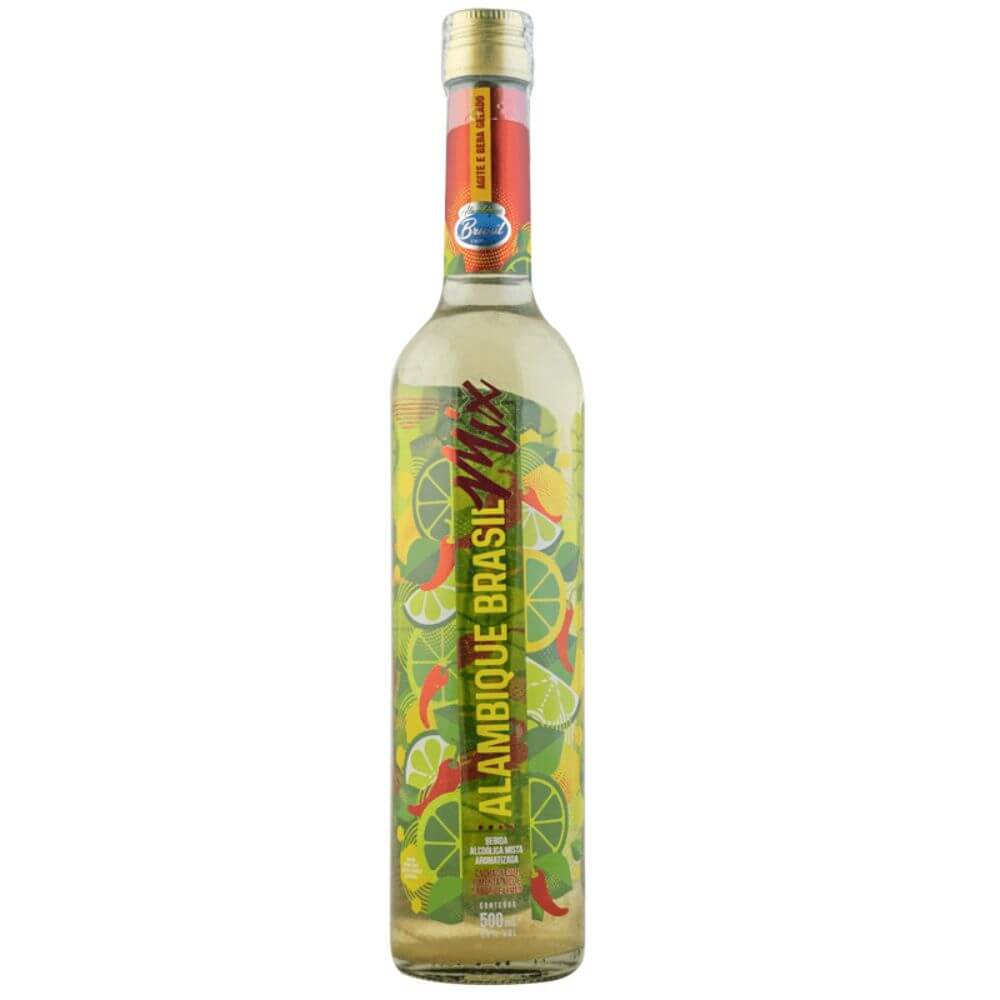 Licor Bebida Mista Mel Limão Pimenta Alambique Brasil 500ml